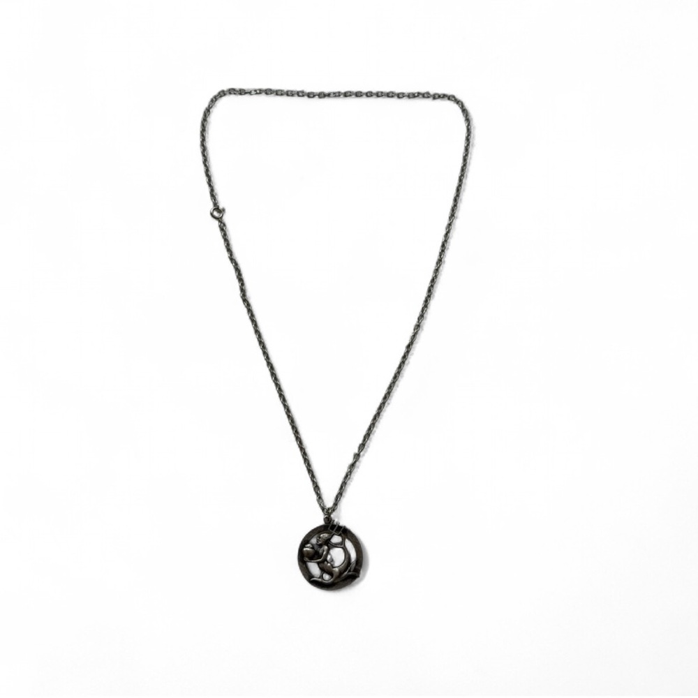 Vintage Aquarius Pendant Necklace